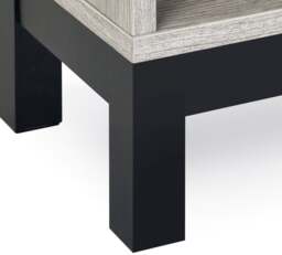 Bali – 1-Drawer Bedside Table – Grey Oak – Wooden - Happy Beds - thumbnail 7