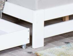 Xiamen - Small Double -White - Wood - 4ft - Happy Beds - thumbnail 4