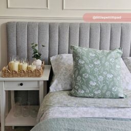 Paige - King - Ottoman Storage Hotel Bed - Stone Grey - Fabric - 5ft - Happy Beds - thumbnail 5