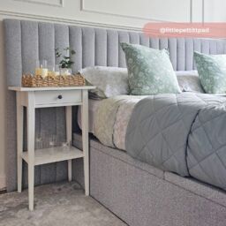 Paige - King - Ottoman Storage Hotel Bed - Stone Grey - Fabric - 5ft - Happy Beds - thumbnail 4