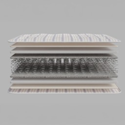 Vermont - Small Double - Open Coil Spring Contract Mattress with Crib 5 Certification - Fabric - 4ft - thumbnail 6
