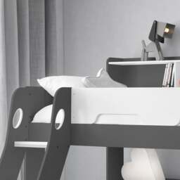 Orion - Kids Triple Sleeper Bed - Storage - Grey and White - Wood - 3ft and 4ft - Happy Beds - thumbnail 3