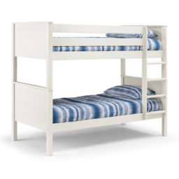 Maine - Single - Kids Bunk Bed - Surf White - Wooden - 3ft - Happy Beds - thumbnail 1