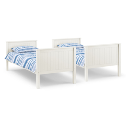 Maine - Single - Kids Bunk Bed - Surf White - Wooden - 3ft - Happy Beds - thumbnail 6