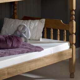 Colonial - Kids Bunk Bed - Waxed Pine - Wooden - Single - 3ft - Happy Beds - thumbnail 5