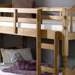 Colonial - Kids Bunk Bed - Waxed Pine - Wooden - Single - 3ft - Happy Beds - thumbnail 7