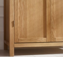 Coxmoor – 2 Door Wardrobe – Oak – Wooden - Happy Beds - thumbnail 4