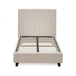 Aylen - Small Double - Low Footend Bed - Oatmeal - Fabric - 4ft - thumbnail 8