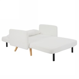 Roxy - 2-Seater - Sofa Bed - White - Fabric - thumbnail 3