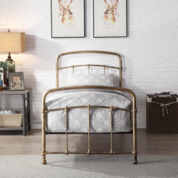 Mostyn - Single - Decorate Metal Bed - Antique Bronze - Metal - 3ft - Happy Beds - thumbnail 4