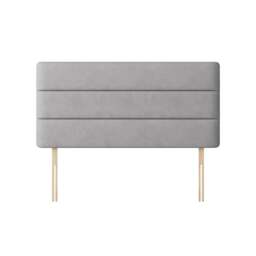 Cornell - Single - Lined Headboard - Light Grey - Fabric - 3ft - Happy Beds - thumbnail 4