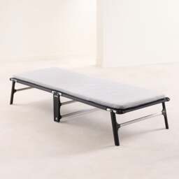 Jay-Be – Small Double - Compact Folding Bed with Rebound e-Fibre Mattress – White/Black – Metal/Fabric – 4ft - thumbnail 4