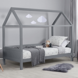 Home - Single - Kids Treehouse Bed - Grey - Wood - 3ft - Happy Beds - thumbnail 1