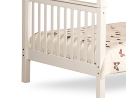 Malvern - Kids White Wooden Sleeper Bunk Bed - Quadruple - 4ft - Happy Beds - thumbnail 6