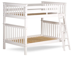 Malvern - Kids White Wooden Sleeper Bunk Bed - Quadruple - 4ft - Happy Beds - thumbnail 8