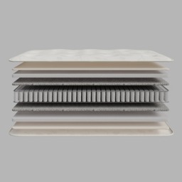 Nevada - Double - Pocket Spring Spring Contract Mattress with Crib 5 Certification - Fabric - 4ft6 - thumbnail 6