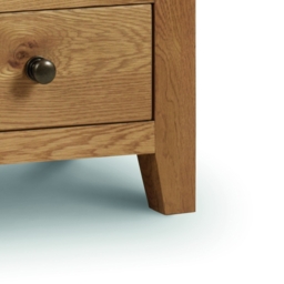 Marlborough - 7 Drawer Narrow Chest - Oak - Wooden - Happy Beds - thumbnail 6