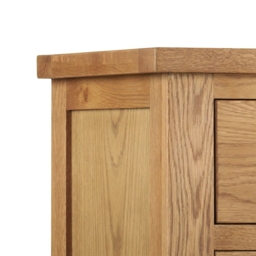 Marlborough - 7 Drawer Narrow Chest - Oak - Wooden - Happy Beds - thumbnail 5