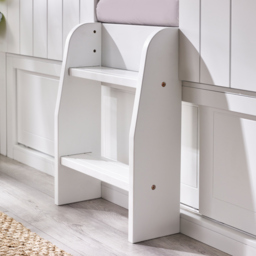 Acorn - Single - Treehouse Mid Sleeper Bed with a Storage Unit - White - Wood - 3ft - thumbnail 6