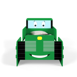Tractor - Children's Toddler Bed - Green - Wood - 70x140cm - Happy Beds - thumbnail 4