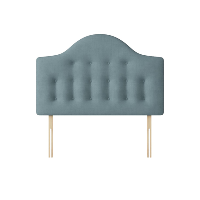Victor - Single - Buttoned Headboard - Duck Egg Blue - Fabric - 3ft - Happy Beds - image 1