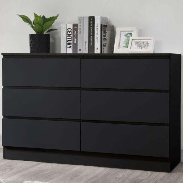 Oslo - 6 Drawer Chest of Drawers - White - Wooden - Happy Beds - image 1