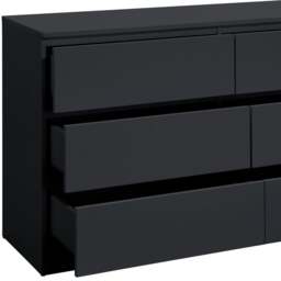 Oslo - 6 Drawer Chest of Drawers - White - Wooden - Happy Beds - thumbnail 6
