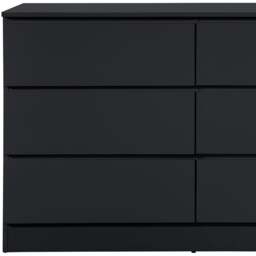 Oslo - 6 Drawer Chest of Drawers - White - Wooden - Happy Beds - thumbnail 4