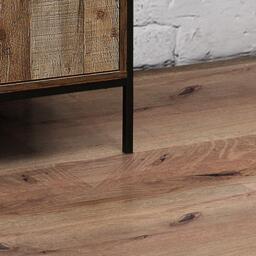 Urban Rustic - 2 Door Wardrobe - Oak/Black - Wooden/Metal - Happy Beds - thumbnail 3
