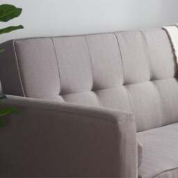 Ethan - Sofa Bed - Grey - Linen - Happy Beds - thumbnail 3