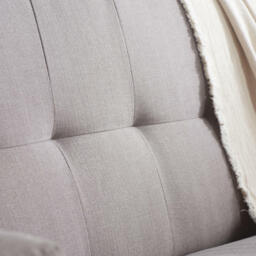 Ethan - Sofa Bed - Grey - Linen - Happy Beds - thumbnail 6