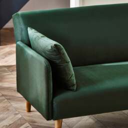 Andi – Fold-Out Sofa Bed - Green - Fabric - thumbnail 4