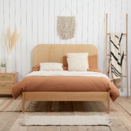 Margot - Super King Size - Rattan Bed - Oak - Wooden - 6ft - Happy Beds - thumbnail 3