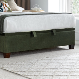 Walkworth – King Size – Fabric Ottoman Storage Bed - Green - Fabric – 5ft – Happy Beds - thumbnail 7