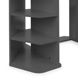 Orbit - Corner Gaming Desk - Grey - Wooden - Happy Beds - thumbnail 3
