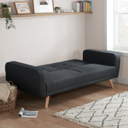 Farrow - 3 Seater Sofa Bed - Grey - Fabric - Happy Beds - thumbnail 2