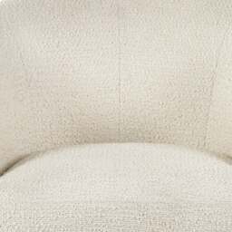 Gigi – Boucle Accent Chair – Ivory – Boucle Fabric - thumbnail 4