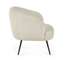Gigi – Boucle Accent Chair – Ivory – Boucle Fabric - thumbnail 5