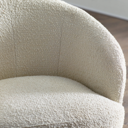 Gigi – Boucle Accent Chair – Ivory – Boucle Fabric - thumbnail 2