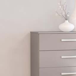 Lynx - 5 Drawer Chest - Grey - Wooden - Happy Beds - thumbnail 3