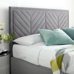 Sherlock - Super King Size - Side-Opening Ottoman Storage Electric TV Bed - Light Grey - Velvet - 6ft - Happy Beds - thumbnail 5
