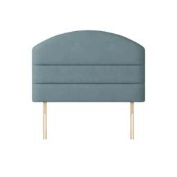Dudley - Small Double - Lined Headboard - Duck Egg Blue - Fabric - 4ft - Happy Beds - thumbnail 1