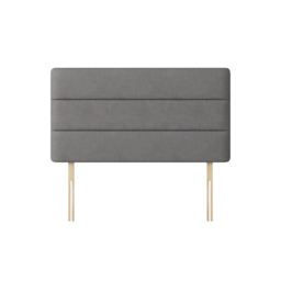 Cornell - King Size - Lined Headboard - Dark Grey - Fabric - 5ft - Happy Beds - thumbnail 1