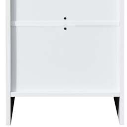 Oslo - 3 Drawer Bedside Table - White - Wooden - Happy Beds - thumbnail 6
