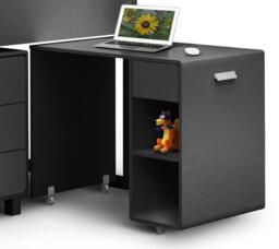 Kimbo - Single - Kids Cabin Bed Frame - Dark Grey - Anthracite - Drawers and Desk - 3ft - Happy Beds - thumbnail 7
