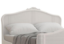 Etienne - King Size - Rattan French Bed - Grey - Wooden - 5ft - Willis & Gambier - Happy Beds - thumbnail 3