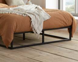 Soho - Double - Low Foot-End - Black - Metal - 4ft6 - Happy Beds - thumbnail 2