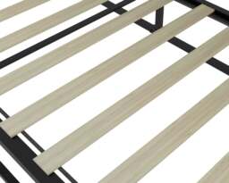 Soho - Double - Low Foot-End - Black - Metal - 4ft6 - Happy Beds - thumbnail 6