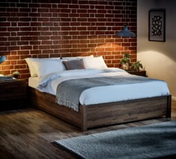 Westbrook – King Size – Platform Ottoman Storage Bed – Rustic– Wooden – 5ft - Happy Beds - thumbnail 4