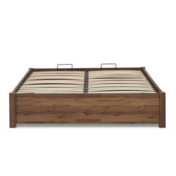 Westbrook – King Size – Platform Ottoman Storage Bed – Rustic– Wooden – 5ft - Happy Beds - thumbnail 7